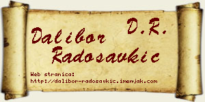 Dalibor Radosavkić vizit kartica